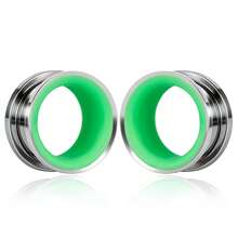 2个不锈钢牛角形耳扩，男女通用低过敏性穿刺饰品，夏季款 - style-1 - 查看 18