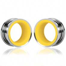 2个不锈钢牛角形耳扩，男女通用低过敏性穿刺饰品，夏季款 - style-1 - 查看 53