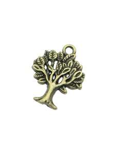10pcs 22x17mm Tree Charms Pendant For DIY Jewelry Making Necklace Keychain Phone Chain Bracelet Making Accessories Handmade Craft Making Findings - Tree - View 5