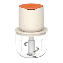 Wireless Electric Food Processor, 600ML Electric Food Chopper For Meat, Onions, Vegetables, Garlic, Complementary Food, Meat Chopper Blender - Orange - View 10