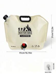 露營用水容器附閥門 可折疊水儲存袋 摺疊式緊急水壺 8L/28oz 便攜可重複使用 男士女士適用 戶外露營旅行登山徒步野餐燒烤及緊急備用 戶外必需配件 - 彩色 - 查看 11