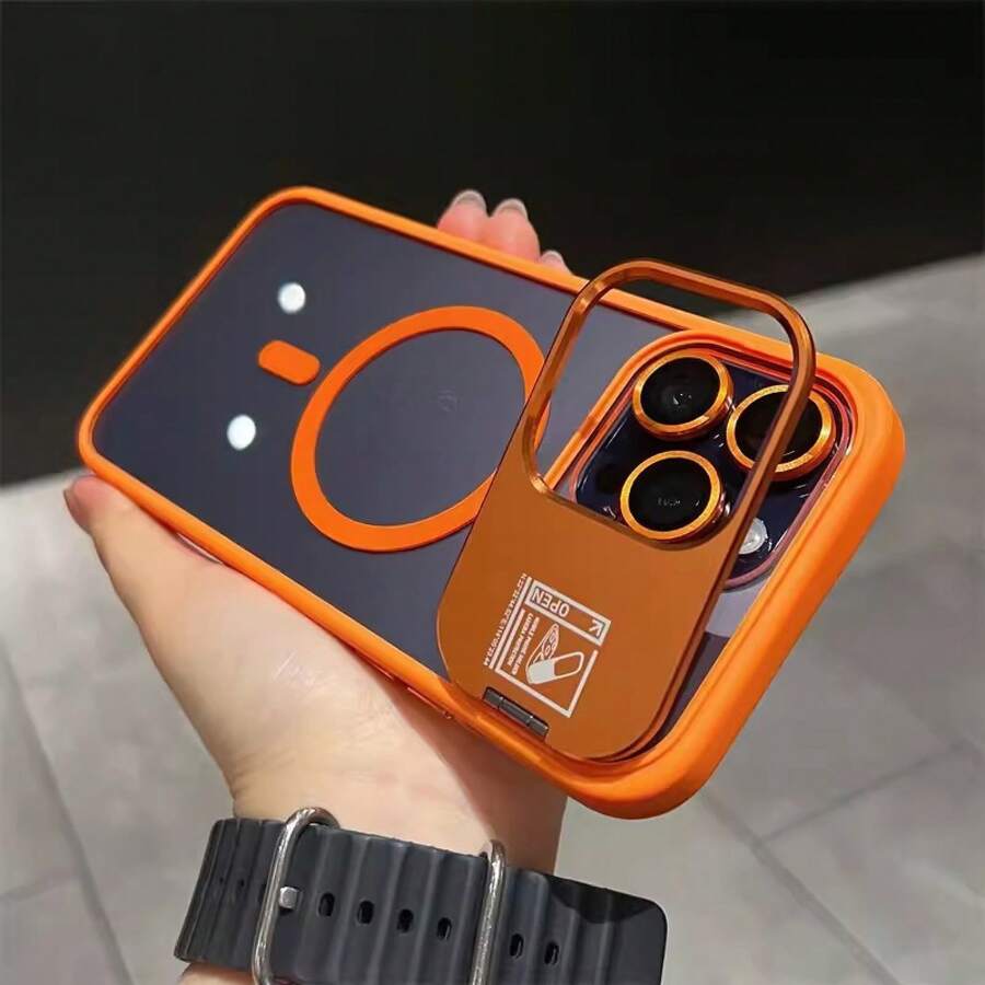 Convient pour iPhone 17 Pro Max, 12, 14, 13, 11 Pro Max, Coque de téléphone magnétique pour Apple 17 Pro/14 Pro, Support multi-dimensionnel invisible - Noir - Voir 1