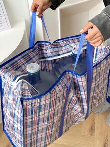 结实耐用的拉链式可折叠旅行包，大容量便携式行李袋，适用于搬家、旅行、收纳，也适合存放换季衣物、圣诞树、商务旅行和度假物品。 - 彩色 - 查看 10