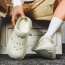 Giày nam đế dày EVA tiện dụng, kiểu dáng mới năm 2026, thích hợp cho hoạt động ngoài trời mùa hè, đi lại trong thành phố, bền chắc và chống trơn trượt. - Màu xanh Bạc hà - Xem 8