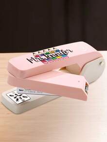 [Customized] Personalized 360-Degree Rotating Stapler, Teacher's Gift, Can Be Engraved With Name, Lightweight Manual Iron Construction, Easy Binding For Students And Office, One-Time Processing Of 25 Pages, Teacher's Day & Thanksgiving Gift - Multicolor - View 8