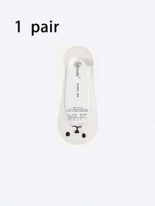 1/5双可爱小狗图案透气薄丝隐形船袜，女士防滑夏季浅口袜 - 彩色 - 查看 7