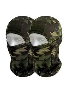 1pc Or 2pcs Camouflage Balaclava Hat, Breathable Quick-Dry Sun Protection Dust-Proof Military Full Face Mask, Suitable For Cycling - Multicolor - View 12