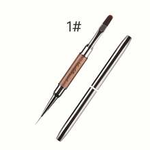 Dual-Ended Nail Art Brush - For Gel & Crystal Manicure, Painting Pen, Liner Brush - Multicolor - View 15