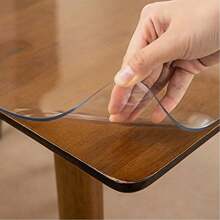 1.5mm Clear PVC Tablecloth Vinyl Oilcloth Waterproof Fabric Table Protector - Transparent - View 6