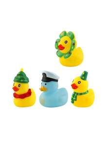 1pc Bestselling Creative Bath Toy Squeaky Small Yellow Duck, Low Decibel Squeak, Teenage Bathing Water Toy, Small Gift - Multicolor - View 6