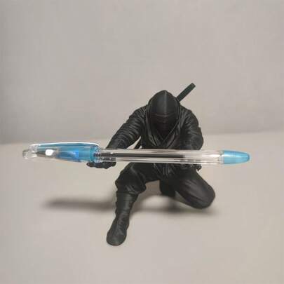 1pc 3D Printed Geometric Shuriken Shaped Pen Holder, Modern Minimalist Desktop Stationery Organizer, Creative Office Desk Decor, Multi-Functional Pen, Knife, Ruler Holder, Designer Study Room Accessory