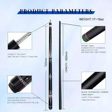 1 Pc Carbon Fiber Universal Cue , - Black - View 5