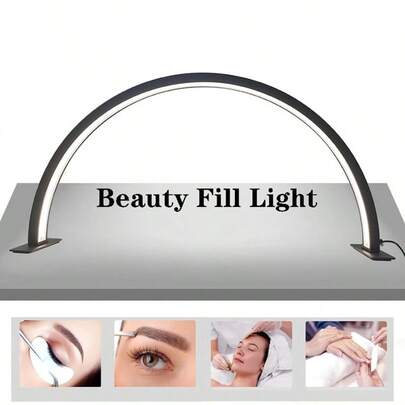 1个LED美甲灯，40/53厘米黑色LED台灯，坚固耐用不脱落，USB插头，适用于办公室刺绣辅助补光灯、美容院工作灯