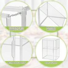 Panera para Pan Una Gran Caja de Pan en La Encimera de La Cocina Caja de Pan Transparente de Doble Capa Caja de Almacenamiento de Pan Apilable Caja Expositora Transparente - Transparente - Ver 3