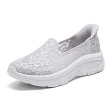 Skechers Women's Casual Shoes, MODERN COMFORT Series Women's Casual Shoes, Everyday Casual Outdoor Sports Minimalist Comfortable Panda Shoes 158858-LGY - Light Grey - View 3