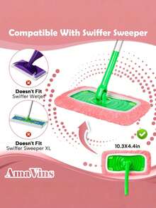 Reusable Super Microfiber Mop Pads, Suitable For Sweeping Robots, Dry & Wet Dual-Use Mop Covers, Washable Mop Pads For Floor Cleaning, Mop Replacement Covers, Household Dry & Wet Rotating Mop Cloths (Replacement Only, Mop Body Not Included) - Type a - View 4
