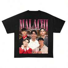 Malachi Barton Vintage Style T-Shirt, Actor Fan Tee, Celebrity Inspired Top, TV Show Merch, Gift For - Black - View 1