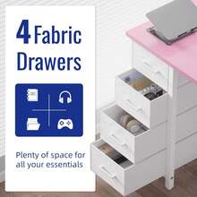 Computer Desk,Office Desk,32 Inch Computer Desk With 4 Drawers Small Office Desk Home Bedroom Study Writing Computer Table White,Computer Desk With Storage - 白色 - 查看 5