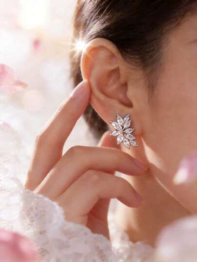 Sparkling Zirconia Bridal & Bridesmaid Earrings