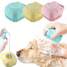 1 bộ cọ tắm cho thú cưng + găng tay tắm, cọ tắm massage bằng silicon kèm giá đựng dầu gội, thích hợp để tắm cho chó và mèo. - Nhiều màu - Xem 7