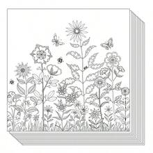 Adult Coloring Book For Gardening, Stress-Relieving Coloring Pages Featuring Flowers, Butterflies, Plants And Fairy Gardens, Helpful For Relaxation, Anxiety And Stress Relief, Suitable As Gift For Women And Men - Garden Coloring Book - View 9