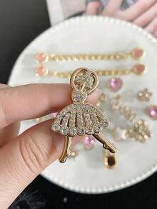 20pcs ABS Resin Rhinestone Flower, Heart, Butterfly Shoe Charms, Casual Shoe Decorations For DIY, Fun Multifunctional Personalized Shoe Clips, Perfect Gift For Holidays, Parties And Special Occasions - Multicolor - View 3