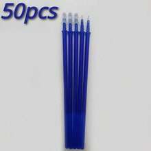 50pcs 0.5mm Erasable Gel Pen Refills - Large Capacity Blue/Black Ink, Washable, Great For School Writing! - Sets - View 9