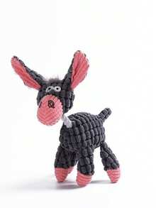 1/3件装宠物毛绒玩具，带声音的狗狗磨牙玩具，趣味驴子耐用磨牙玩具，适合正在长牙的宠物 - 彩色 - 查看 12