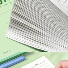 Set de 10 cuadernos (incluye 4 cuadernos + 6 bolígrafos), cuadernos de rayas, 68 páginas cada uno, adecuados para uso escolar y de oficina, artículos de papelería esenciales para volver a la escuela, suministros estéticos para estudiantes - 4 cuadernos + 6 bolígrafos - Ver 6