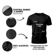 Women's T-Shirt Blouse 100% Premium Cotton T-Shirt Copa Brasil God Team Game - 藍色 - 查看 2