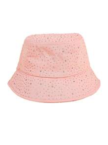 1 pieza Sombrero de cubo de protección UV de moda hecho a mano con cristales brillantes para mujer - multicolor - Ver 10