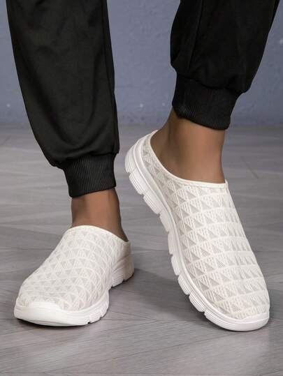 Men's 2026 New Summer Casual Mesh Breathable Solid Color One-Strap Comfortable Sports And Leisure Shoes, Sizes 38-46