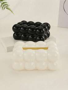 1pc Creative Cloud Shaped Tissue Box, Desktop Restaurant Tissue Box, Transparent Bubble Tissue Box, Household Living Room Coffee Table Paper Box, Home Decoration Tissue Box, Suitable For Dining Table, Bedroom, Desk, Living Room, Etc - Multicolor - View 7