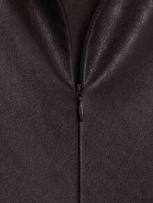 Women's Sweet & Breezy Sleeveless Ruffle Hem Mini Dress, Spring/Summer - Coffee Brown - View 6