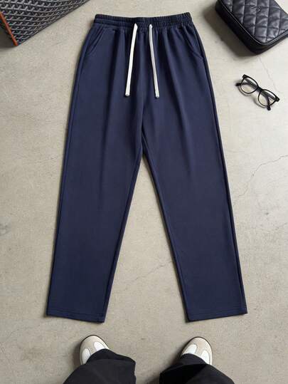 Quần dài nam đa năng, kiểu dáng thường ngày, thích hợp cho mùa xuân/hè, thiết kế tối giản với dây rút và túi, phù hợp cho du lịch, hẹn hò, leo núi, đạp xe, cắm trại, món quà tuyệt vời cho bạn trai.