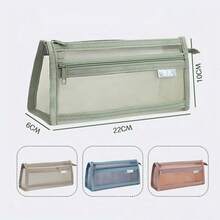 New Large Capacity Student Pencil Case, Fashionable High-Quality Storage Bag, Knitted Felt Desktop Organizer - Pencil Case - View 1