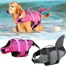 Shark Mermaid Pet Life Jacket, Dog Swimming Clothes, Dog Summer Swimwear - Multicolor - View 2