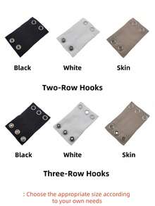 1/3pcs Premium Tight Clothing Extender, Women Bodysuit Length Extender Clips For Comfortable Fit - Multicolor - View 4