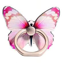 Cute Butterfly Element Painted Creative Finger Ring Phone Holder Stand Spring Easter Gift - Multicolor - View 9
