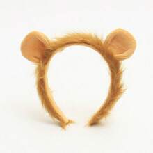 1/2pcs Lion Ear Headband, Women Carnival Costume Headpiece, Plush Festival Hair Hoop, Hair Accessories - Multicolor - View 8