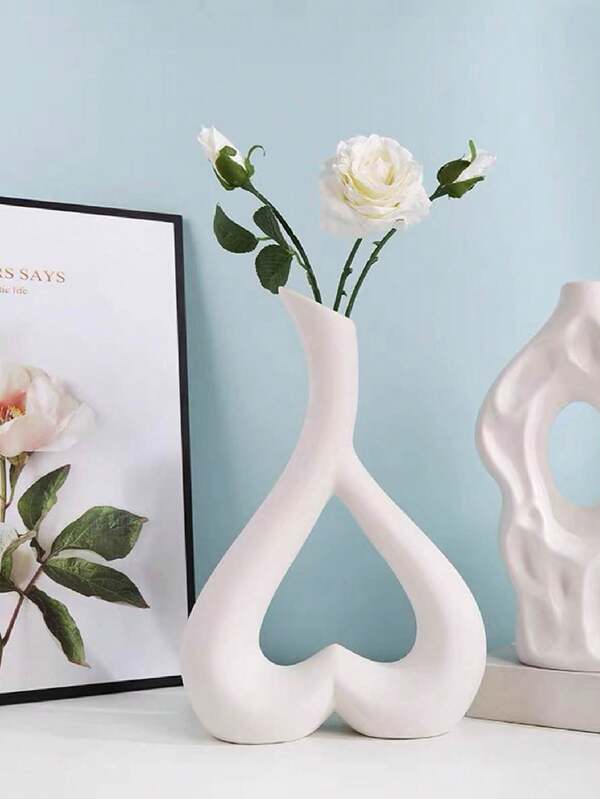 Heart-Shaped Vase, Minimalist Beauty