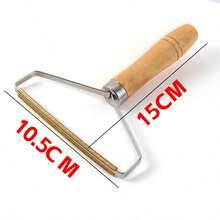 1/2 chiếc dụng cụ gắp xơ vải thủ công cán gỗ, thích hợp cho quần áo, áo len và các loại vải, loại bỏ lông thú cưng, có lưỡi gạt sạch. - Phiên bản nâng cấp - Xem 5