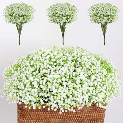 10/30/50/120 Pcs Luxury Artificial Baby's Breath Flowers, Realistic And Long-Lasting Starry Sky Flower Bouquet - Ideal For Home, Outdoor, Office, Garden, Wedding, Party, Store Decoration, As Well As Bridal Bouquet, DIY Crafts, Desktop Decor, Romantic Decoration, Suitable For All Seasons, Can Be Used For Home Decor, Back To School Room Decor And School Supplies.