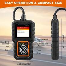 OBD2 Car Code Scanner, Diagnostic Scanner Code Reader, Engine Fault Code Clearing, Code Reading, Code Clearing, Battery Test, Check Engine Light SHXB - Black - View 6