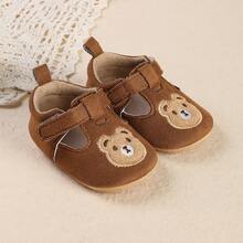 Infant Toddler Infant Soft Bottom Cartoon Casual Patchwork Shoes, 0-1 Year Old, 3-6-9-12 Months, Unisex, Autumn/Spring - Brown - View 9