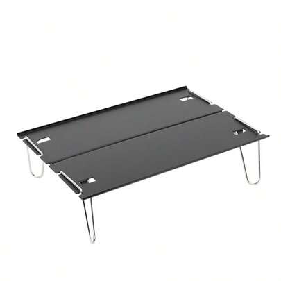 Mesa plegable de aleación de aluminio ultraligera para acampada al aire libre, mesa portátil de picnic y barbacoa, superficie de mesa ligera y compacta