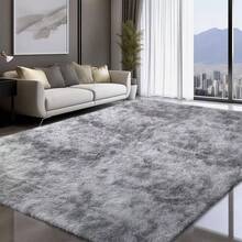 Soft Shaggy Rug For Bedroom Or Living Room, 1.40m X 2.00m - Light Gray Melange - View 1