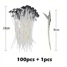 100pcs Candle Wick With Base + Assorted Wick Holders, Candle Making Tool Kit - 1 Set - View 18