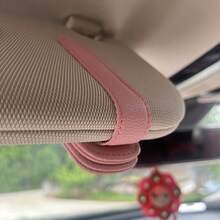 Parasol de coche, clip para gafas, pajarita, interior rosa lindo, estantería de almacenamiento de gafas de moda, colgante de coche. Organizador de parasol de coche, solución de almacenamiento de vehículos, accesorios de coche de moda, clip decorativo, clip, soporte de , organizador de coche, soporte para gafas, propietario de coche, conductor de moda, atención consumidores. - Arco de perla - Ver 4