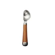 Wooden Handle Ice Cream Scoop, Stainless Steel Watermelon Fruit Dessert Spoon, High-Quality Ice Cream Scooper - Silver - View 7